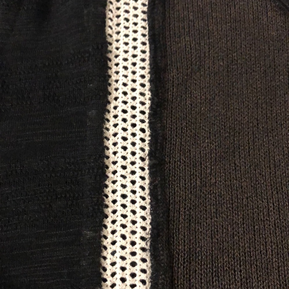 Pol Patchwork Wide Bell Sleeve Button Down Knit L… - image 8